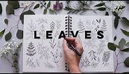 How to Draw Leaves and Botanicals | Relaxing, Journaling, Beginner