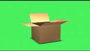 3D BOX Folding Animation Green Screen