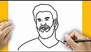 How to draw Bryce Harper