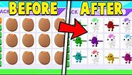 I Opened EVERY PET in CRACKED EGGS Before They Leave.. (Adopt Me)
