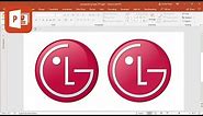 How to create LG logo in Microsoft PowerPoint (Tutorial)