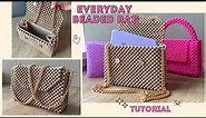 How to make a beaded everyday bag. Step-by-step tutorial