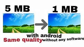 how to convert image size with android without any software