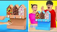 COOL DIY CARDBOARD VENDING MACHINE FOR CANDY || School Crafts & Cute Ideas for Parents by 123 GO!