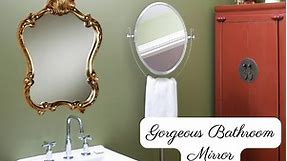 Touch of Class Adeen Wall Mirror Gold - Arched Shape - Victorian Aesthetic - Royalty Style - Decorative Antique Luxury Mirrors for Bedroom, Bathroom, Living Room, Hallway, Foyer - 26 Inches High