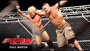 FULL MATCH - John Cena vs. Dolph Ziggler - Steel Cage Match: Raw, January 14, 2013