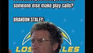 Brandon Staley on letting someone else make play calls | BOLT BROS #meme #nfl #shorts #nfl #football