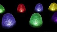 Set of 10 - 8" Tall Sugar Coated LED Gumdrop Christmas Pathway Lights