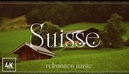 Musique douce et relaxante avec les plus beaux paysages Suisse 4K UHD