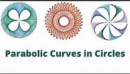 Parabolic Curves in Circular Patterns | Curve Stitching Circle | Mandala Art Therapy Activity