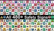 All 480+ Safety and Public Signs with their Meanings | Health and Safety at Work