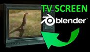 How to make a RETRO TV SCREEN (Blender Tutorial)