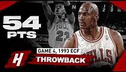 The Game Michael Jordan DROPPED 54 Points with CLUTCH SHOT vs Knicks | Game 4, 1993 NBA Playoffs