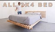 DIY Platform Bed Made from ONLY 2x4's!! | Modern Builds