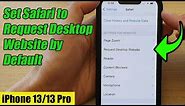 iPhone 13/13 Pro: How to Set Safari to Request Desktop Website by Default