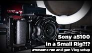 Sony a5100 vlog setup with a SmallRig Camera Cage! Great run and gun vlog camer for 2018!