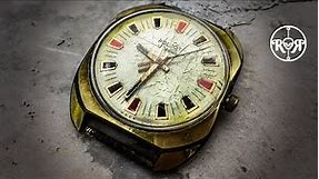Restoration of a rare soviet Poljot watch - 24K Gold Plating - USSR Poljot 2609H
