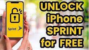 🥇 SIM unlock iPhone Sprint for FREE, 11, 11 Pro Max, XS Max, 8 Plus...