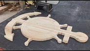 Woodworking Inspired By Ship Anchors // How To Build Your Own Unique Wall Clock