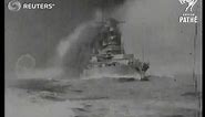 USS Maryland tests her 16 inch guns (1921)
