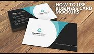 How to use Business Card Mockup in Photoshop