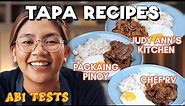Testing Viral Tapa Recipes (Judy Ann Santos, Chef RV, Pagkaing Pinoy)
