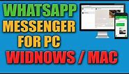 Whatsapp Messenger For PC Windows 7 Free Download