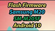 How To Flash Samsung M20 (SM-M205F) Android 10