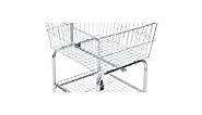 Deluxe Laundry Valet, Basket and Clothes Hanger, Rolling Cart