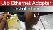 Usb Ethernet Adapter Installation Windows 7/8/10 || How to Install Usb Ethernet Adapter