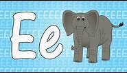 Letter E Song for Kids - Words that Start with E - Animals that Start with E
