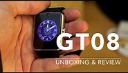 Review & Unboxing of GT08 Bluetooth Smart Watch with 3G From Aliexpress & Gearbest