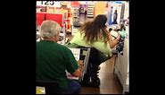 Fat Woman in Walmart on Scooter