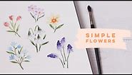 Beginner Watercolor Flowers | Springtime Blooms