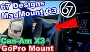 67 Designs MagMount Phone & Gopro Mount In The 2021 Can-Am X3