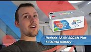 Redodo 12v 200AH Plus LiFePO4 Battery Installation