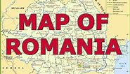 map of Romania { harta Romaniei }