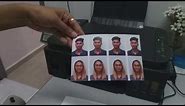 Passport Size Photo Print in 4x6 GlossyPaper | CANON G2000 | PRINTING |