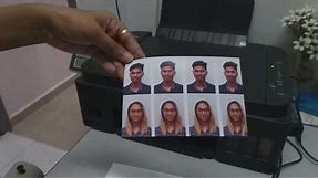 Passport Size Photo Print in 4x6 GlossyPaper | CANON G2000 | PRINTING |