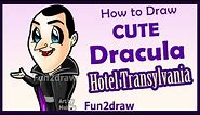 SURPRISE ALERT! How to Draw Cute Dracula Hotel Transylvania + Fun Facts - Halloween Vampire Fun2draw