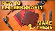 Your First Leathercraft Project // Leather Craft 101 // EP05 Coaster Project & FREE Patterns