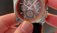 Bell & Ross Aero GT Orange Skeleton Steel Mens Watch BR0394 Review | SwissWatchExpo