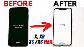How to Factory Reset iPhone X/ XR/ XS/ XS Max without Password | Reset iPhone without Passcode