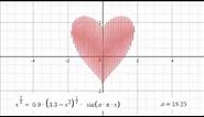 maths tricks | heart shape function graph | Visualization Proof | Maths Vibes