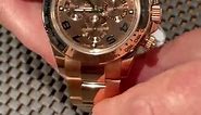 Rolex Daytona Brown Dial Rose Gold Everose Mens Watch 116505 Review | SwissWatchExpo