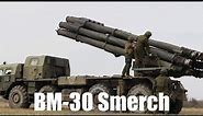 Russian BM-30 Smerch Artillery Troops launch rockets in Ukraine