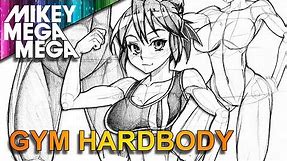 How To Draw GYM FIT GIRLS FOR ANIME MANGA
