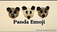 Rainbow Loom PandaFace Emoji/Emoticon charm - How to