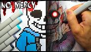 "No Mercy" UNDERTALE Creepypasta Story + Drawing (Horrortale Sans)