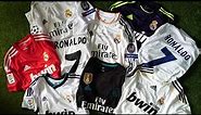 🔥CRISTIANO RONALDO Real Madrid 9 retro jerseys unboxing!!! [Projerseyshop] #CR7 #siuuuuu